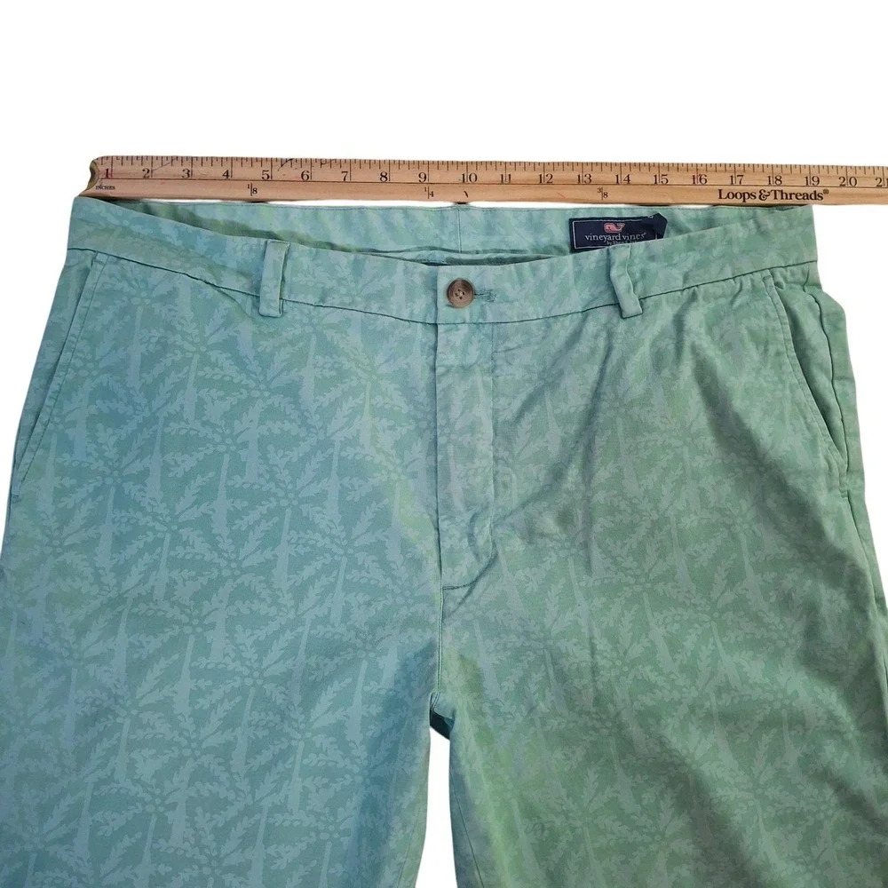 Vineyard‎ Vines Breaker Pant Mens 38x32* Seafoam Green Tropical Chino Trousers